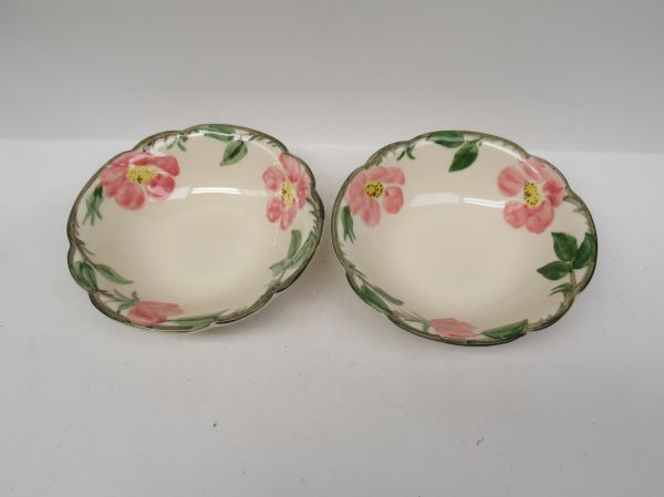 2-Franciscan China DESERT ROSE 5 7/8 Inch CEREAL BOWLS, U.S.A.