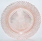 Hocking Depression Glass Pink MISS AMERICA 8 1/2 Inch SALAD PLATE