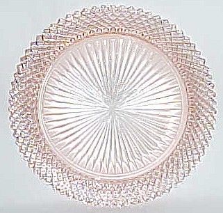 Hocking Depression Glass Pink MISS AMERICA 10 1/4 In DINNER PLATE