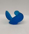 Westmoreland Glass Brandywine Blue 2 3/4 Inch POUTER PIGEON Figurine