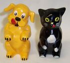 F & F Plastic 3 1/4 Inch KEN-L-RATION DOG & CAT SALT & PEPPER Shakers