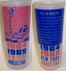 1964-65 NEW YORK WORLDS FAIR 6 1/2 Inch High Frosted TUMBLER