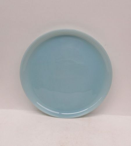 Anchor Hocking Fire King TURQUOISE BLUE 9 Inch ROUND DINNER PLATE