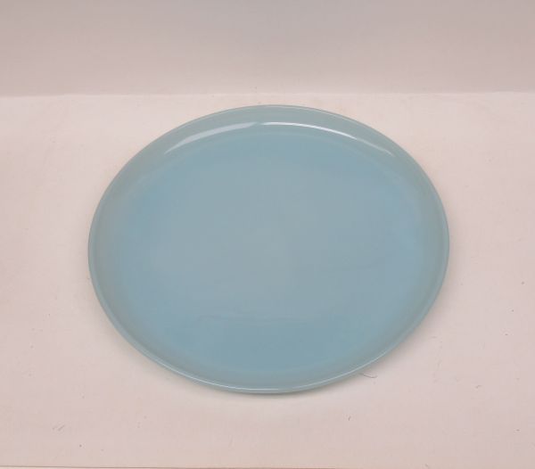 Anchor Hocking Fire King TURQUOISE BLUE 9 Inch ROUND DINNER PLATE