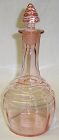 Paden City Glass Pink CHERIGLO N. 191 9 1/2 Inch DECANTER with STOPPER