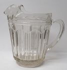 Hocking Crystal COLONIAL KNIFE and FORK 7 In 54 Oz ICE LIP PITCHER