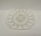 Federal Depression Glass Crystal COLUMBIA 8 7/8 In Square DINNER PLATE