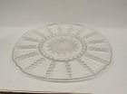 Federal Depression Glass Crystal COLUMBIA 11 In Square SANDWICH PLATE