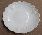 Westmoreland Milk Glass PANELED GRAPE 13 1/4 In CUPPED PLATE BOWL