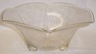 Hazel Atlas Crystal ROYAL LACE 10 1/4 Inch 3 Leg RUFFLED CONSOLE BOWL