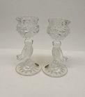 Hofbauer Crystal BYRDIE Collection 6 3/4 In Single CANDLE HOLDERS-Pair