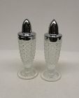 Westmoreland Crystal ENGLISH HOBNAIL 4 1/2" Round Foot SALT and PEPPER