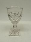 Westmoreland Glass Crystal ENGLISH HOBNAIL 6" Square Foot WATER GOBLET