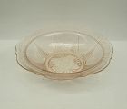 Hazel Atlas Depression Glass Pink ROYAL LACE 10 Inch ROUND BOWL