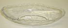 Fostoria Glass Crystal HEATHER 8 1/4 Inch Long RELISH DISH