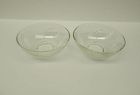 2-Anchor Hocking Fire King Crystal SHEAVES of WHEAT 4 1/2" FRUIT BOWLS