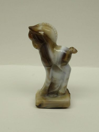 Imperial Caramel Slag Glass 5 Inch High STANDING COLT