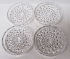Duncan and Miller Crystal HOBNAIL 3 Inch DRINK COASTERS, SET of FOUR
