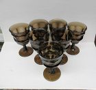 7 - Westmoreland Brown ASHBURTON 6 1/4 In 11 Oz WATER GOBLETS