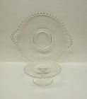 Imperial Crystal CANDLEWICK #400/88 Two-Piece CHEESE and CRACKER PLATE