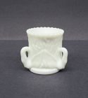 Westmoreland Milk Glass THREE SWAN 2 1/4 Inch TOOTH PICK HOLDER