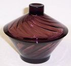 Hazel Ware Amethyst MOROCCAN Low CANDY DISH with LID