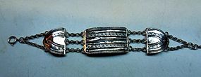 Silver bible lock bracelet