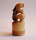 Nephrite seal in the form of a mythical animal