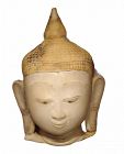 Burmese alabaster Buddha head