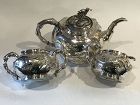 Chinese silver dragon tea set