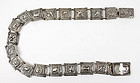 Straits Chinese Silver Belt w. Flora and Fauna, c. 1900