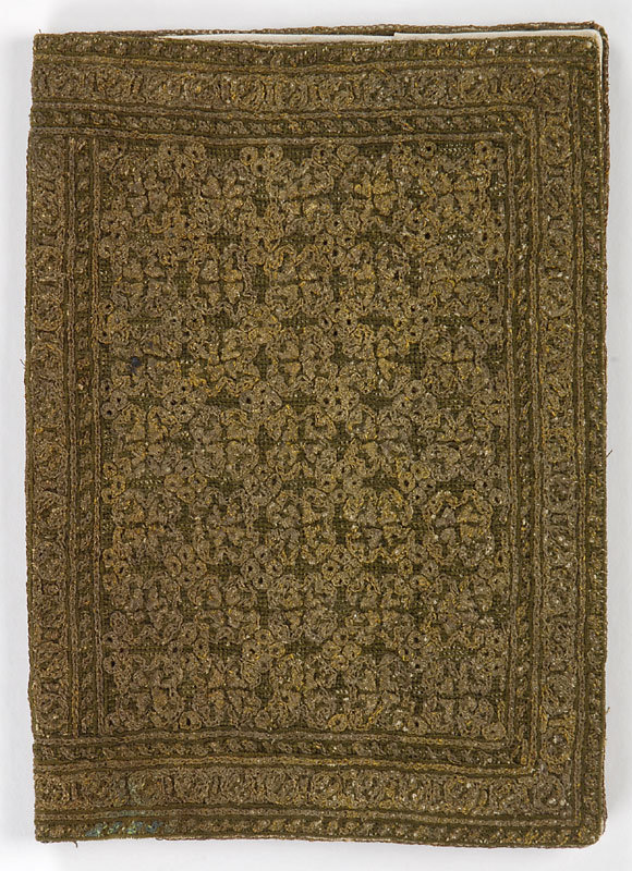 Antique Embroidered Qur'an Book Cover.