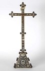 Antique Indo-Portuguese Mother-of-Pearl Inlaid Crucifix