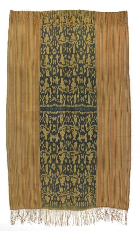 Old Indonesian Woven Man's Cloth or Beti with Ikat, West Timor.