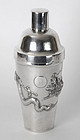 Large Chinese Export Silver Cocktail Shaker, c. 1920.