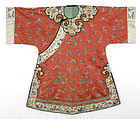 Embroidered Han Chinese Informal Silk Coat, 19th C.