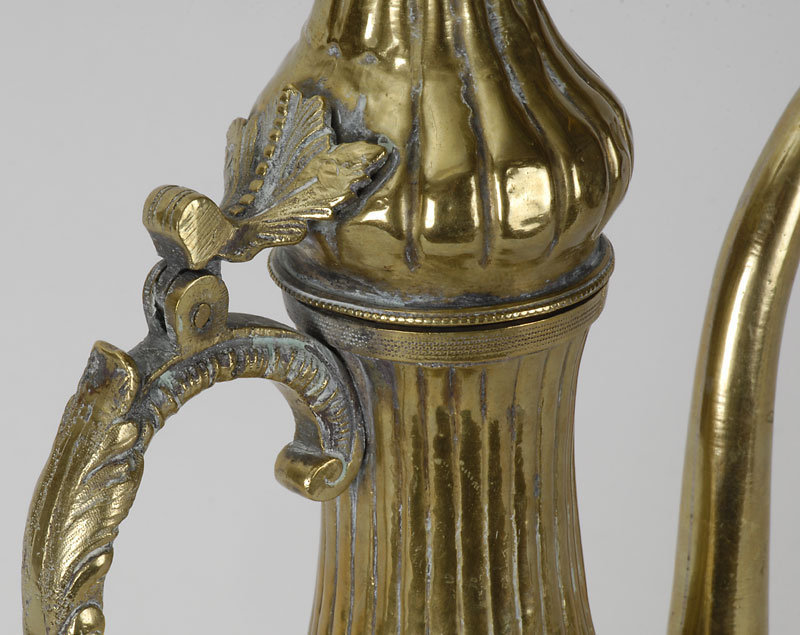Large Ottoman Brass Ewer &quot;Ibrik&quot;, Egypt 19th C.