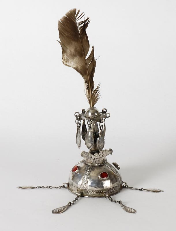 Turkoman Silver Domed Final "Gupba" Cap Ornament.