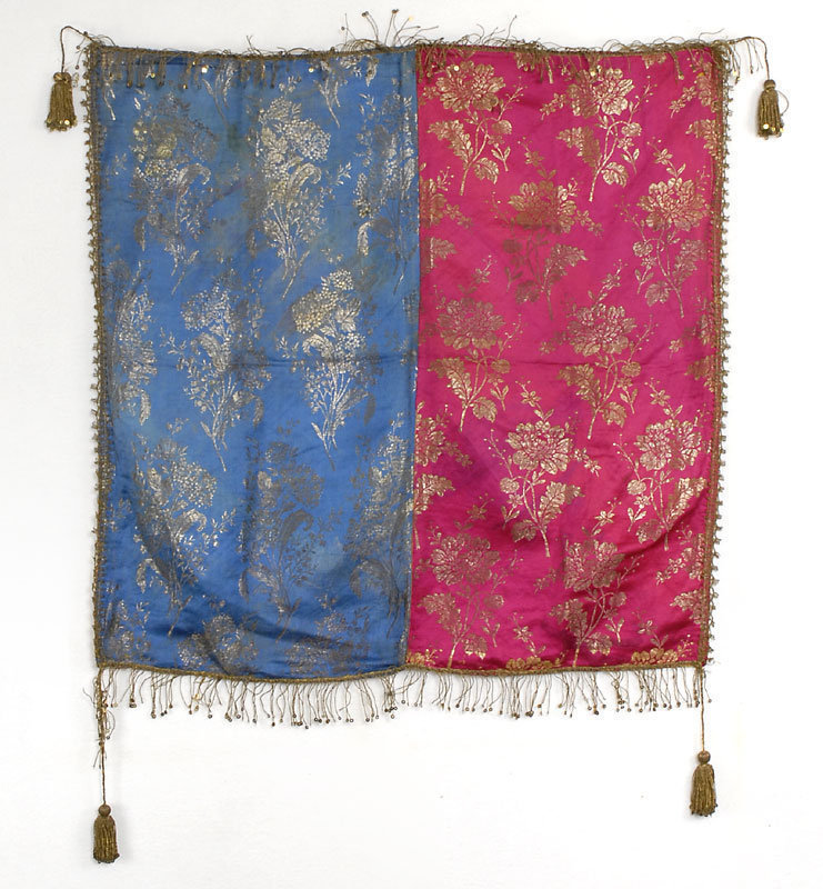 Antique Persian Metal Thread Brocade Silk Cover.