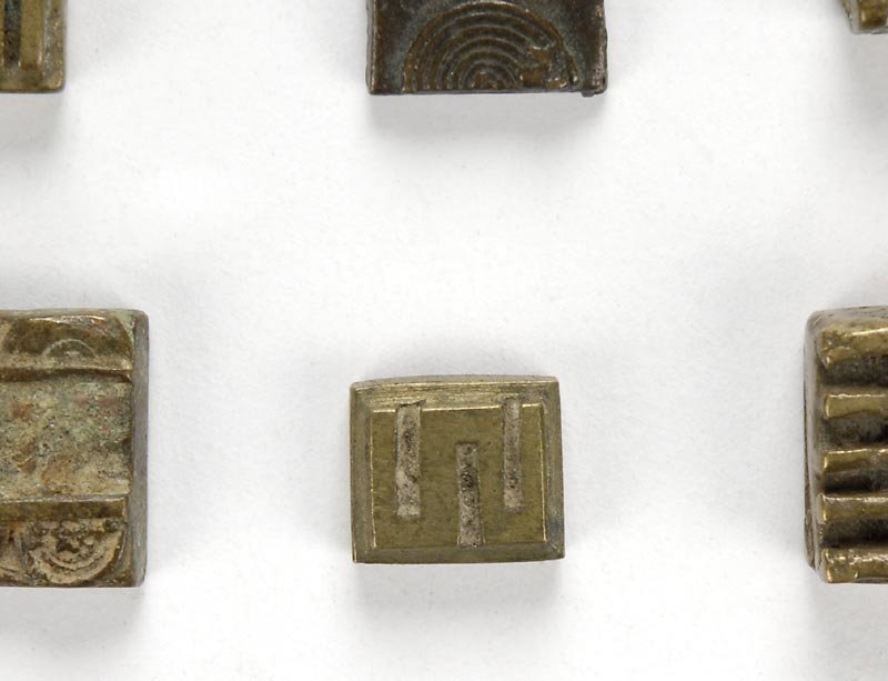 Collection of 9 African Akan Brass Gold Weights, 18th / 19th C.