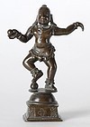 Antique Indian Miniature Bronze Statue of Balakrishna.