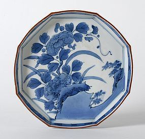 Japanese Blue & White Arita Porcelain Dish, 17/18th C.