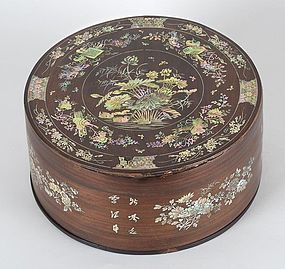 Vietnamese Mother-of-Pearl Inlaid Box and Cover, late 19th C.