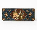 Small Persian Qajar Box with "Rose & Nightingale" Motif, 19th C.