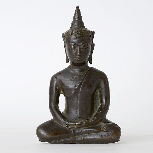 Thai Bronze Figure of Buddha in Ayutthaya Style, 17th / 18th C.