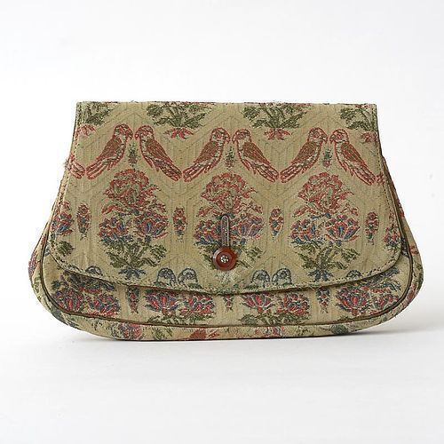 Vintage Art Deco Silk Brocade Evening Bag by "Kurzman - New York".