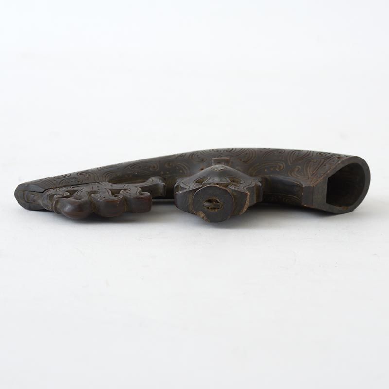 Antique Batak Powder Horn Sumatra Indonesia, Parpanggalahan # 3.