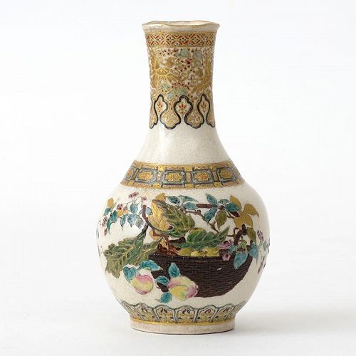 Early & Fine Small Japanese Satsuma-Style Vase, 19th C.
