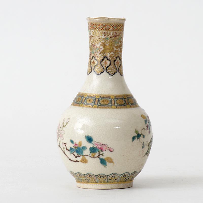 Early &amp; Fine Small Japanese Satsuma-Style Vase, 19th C.