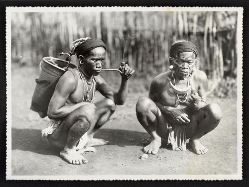 By Vietnamese Photographer Huong Ky:  Two Men Smoking, c. 1930